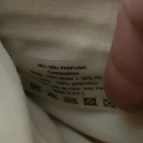 Miu Miu Novelty Straw Logo Pouch - Picture 8 of 14